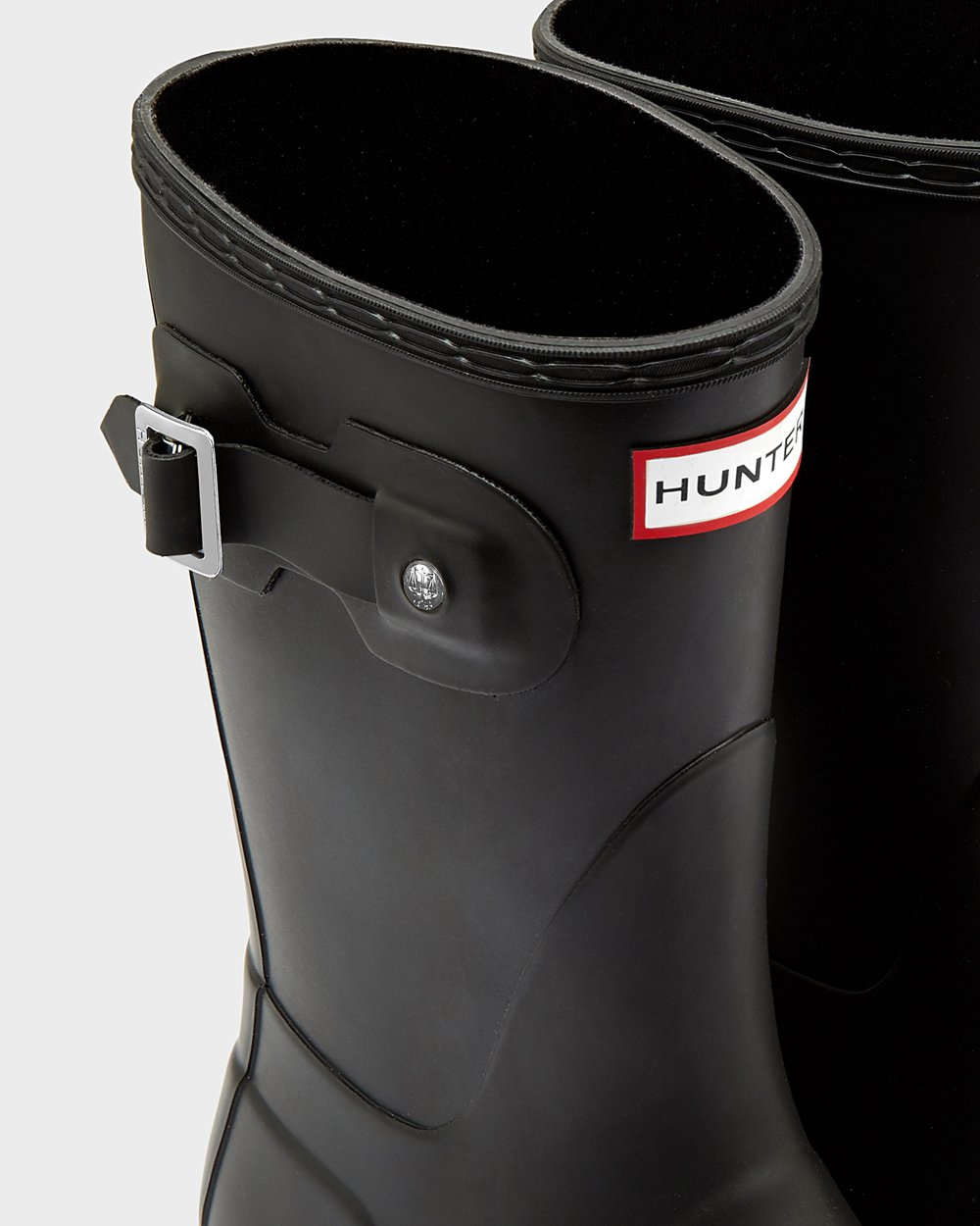 Hunter Original Short Rain Boots - Cheap Online Womens Black - PSNBXL052